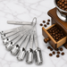 Stainless Steel Measuring Spoon Set with Engraved Scales