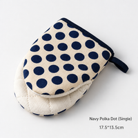 Thickened Cotton Polka Dot Oven Mitt for Baking and Cooking