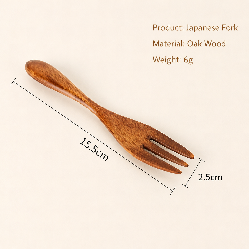 Natural Wooden Soup Spoon for Dining and Desserts