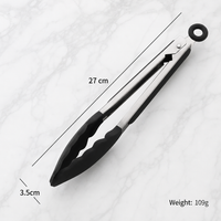 Heat Resistant Silicone Food Tongs for BBQ Grilling and Cooking