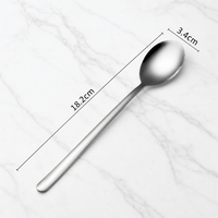 Long Handle Stainless Steel Soup Spoon