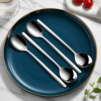 Long Handle Stainless Steel Soup Spoon