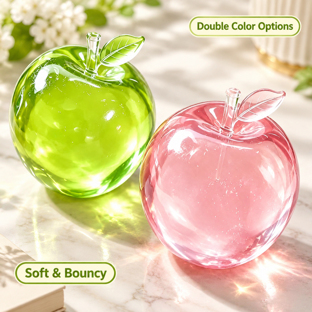 Cute Apple Shaped Slow Rebound Squishy Toy Soft Sensory Stress Relief Squeeze Toy
