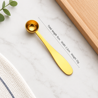 Gourd Handle Coffee Measuring Spoon, Stainless Steel Coffee Scoop