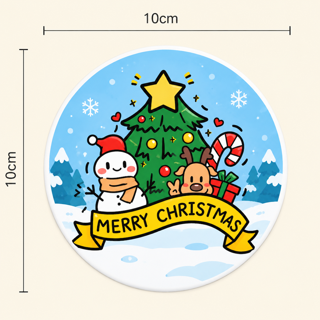 Christmas Santa Claus Diatomite Coaster, Cute Holiday Drink Mat