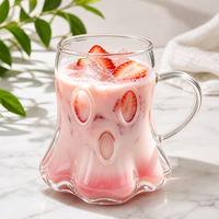 Halloween Ghost Glass Mug Borosilicate Drinking Cup