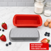 Rectangular Silicone Loaf Pan for Bread Cakes and Homemade Baking