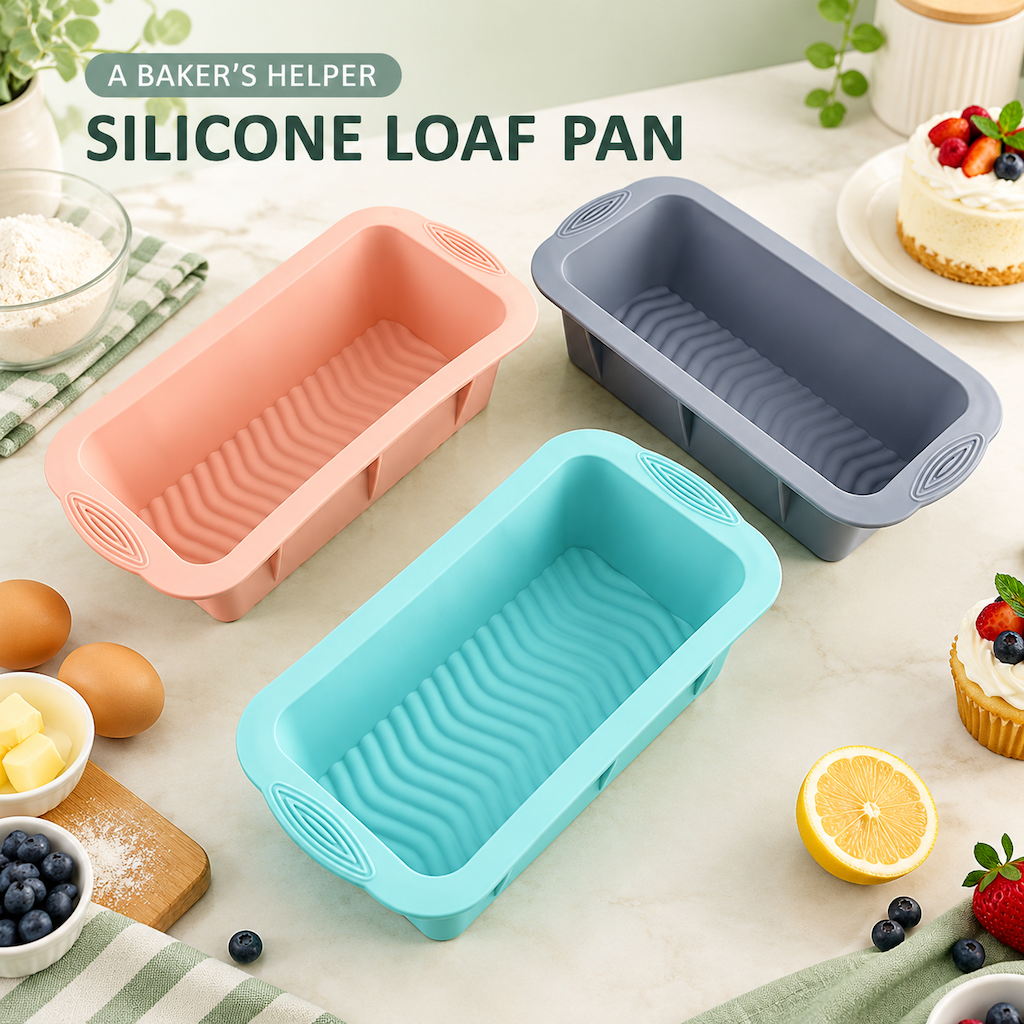 25.2cm Silicone Bread Loaf Pan Non Stick Rectangular Baking Mold