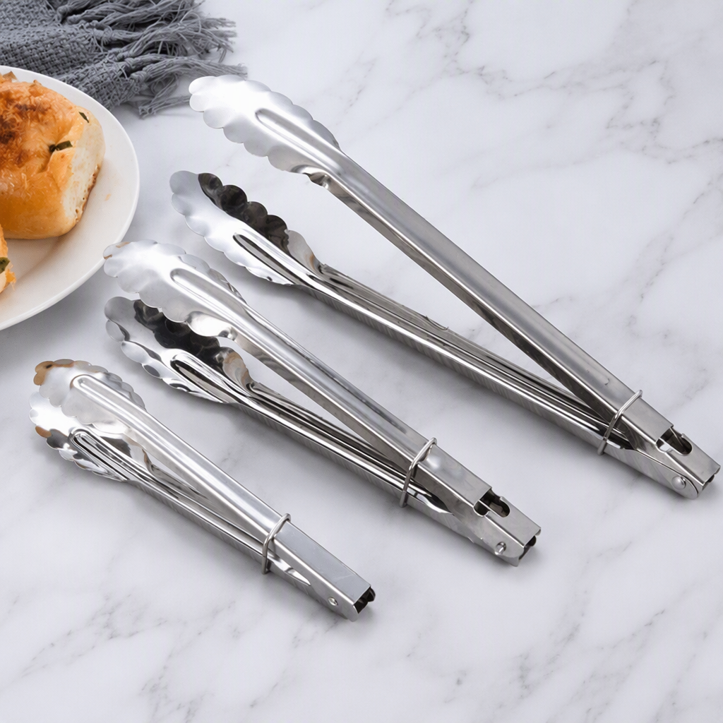 Stainless Steel Food Tongs Heavy Duty Kitchen Serving Tongs