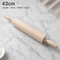 Natural Wooden Rolling Pin for Baking and Pastry