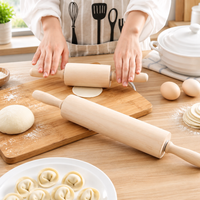 Natural Wooden Rolling Pin for Baking and Pastry