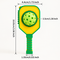 3D Printed Spinning Pickleball Keychain PLA Sports Bag Charm