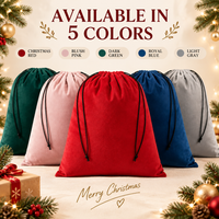 Christmas Drawstring Gift Bag   Reusable Holiday Gift Sack