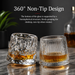 360 Degree Rotating   Glass Crystal Style Cup