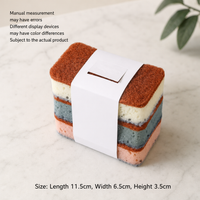 Dual-Sided Cellulose Sponge Scrubber for Kitchen Cleaning