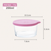 Clear Glass Food Storage Jar with Colorful Sealing Lid