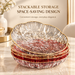 Luxury Clear Glass Fruit Bowl,  Decorative Serving Dish