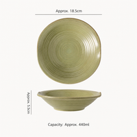 Ceramic Pasta Bowl, Modern Shallow Salad Serving Plate