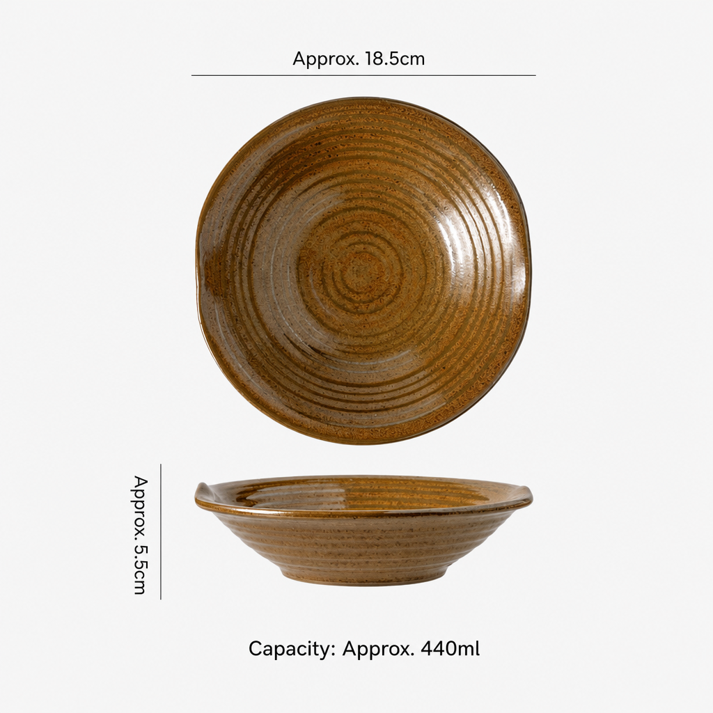 Ceramic Pasta Bowl, Modern Shallow Salad Serving Plate