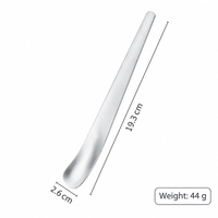 Stainless Steel Ice Cream Spoon, Long Handle Dessert Spoon