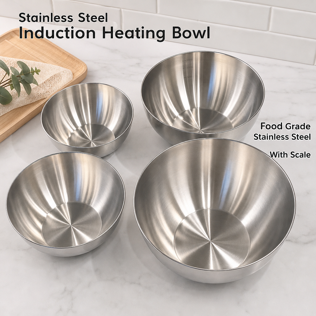 Stainless Steel Mixing Bowl Kitchen Prep Salad Baking Food Container