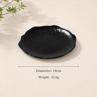 Irregular Stone Texture PP Dessert Plate Rustic Cake Serving Dish