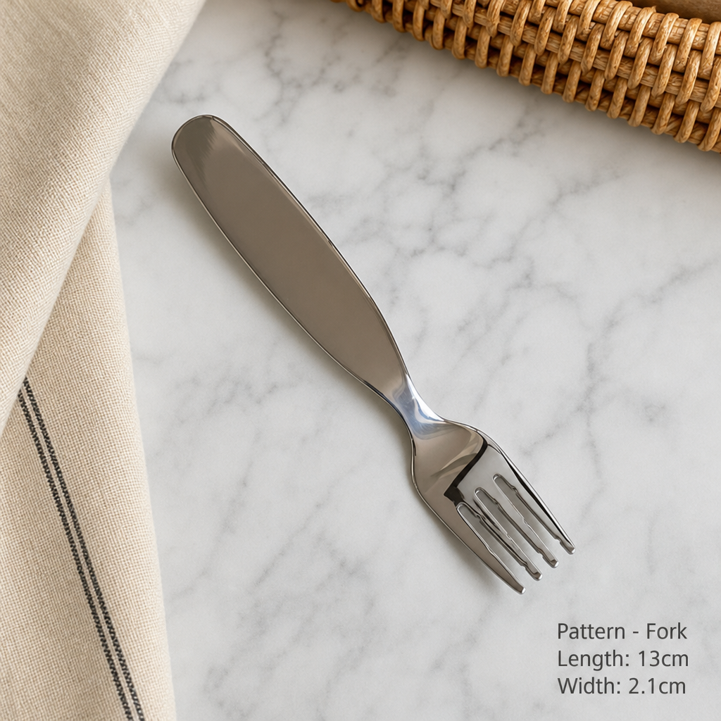 Stainless Steel Thickened Dinner Spoon Fork Modern Flatware Tableware