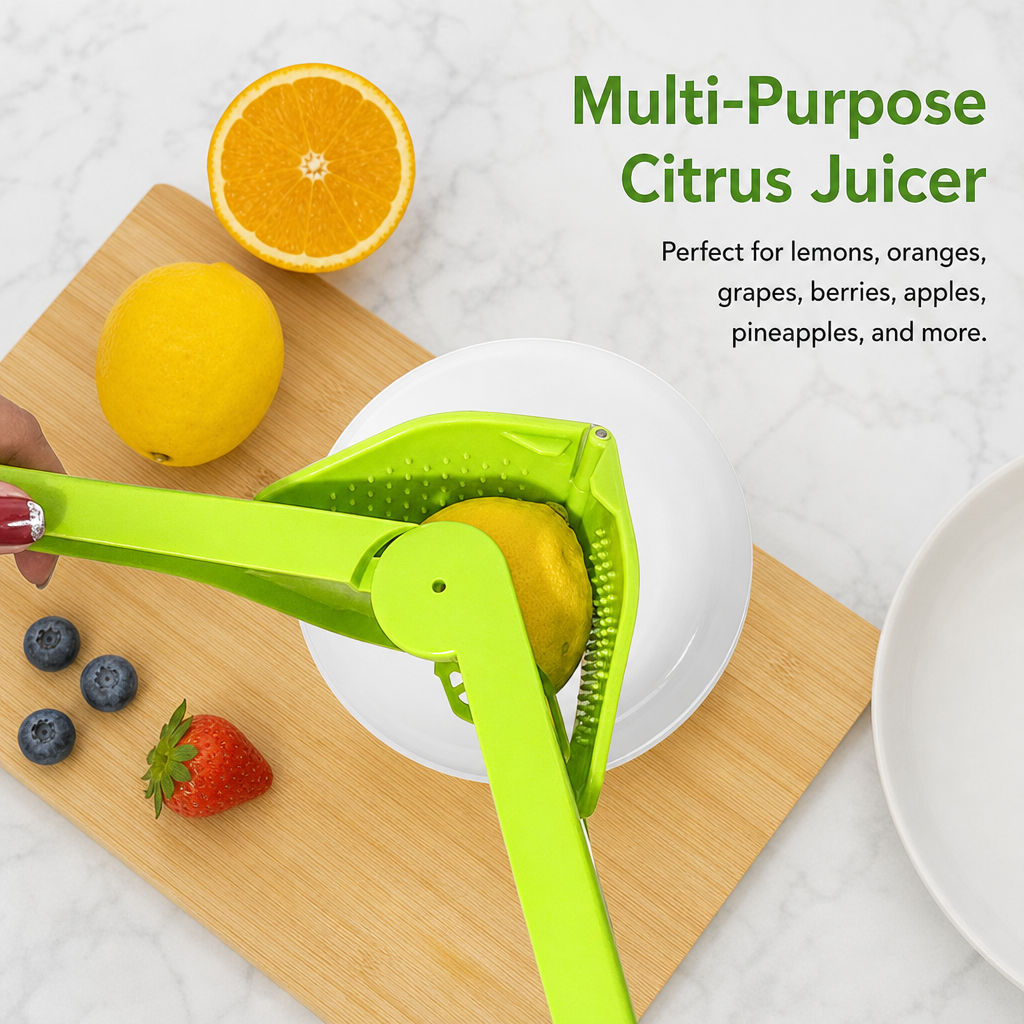 Manual Citrus Juicer Handheld Lemon Orange Squeezer Kitchen Fruit Press