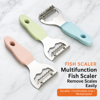 Stainless Steel Fish Scaler with Ergonomic Handle