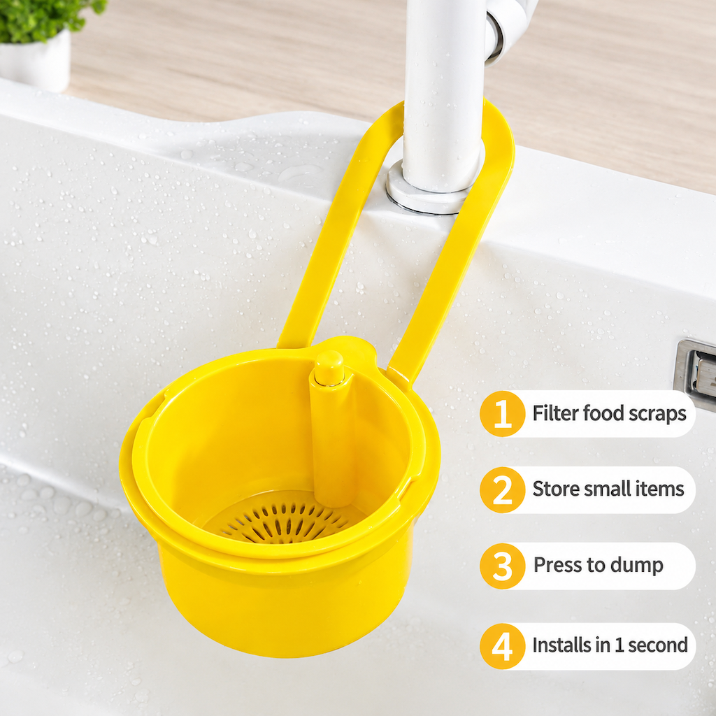 Hanging Kitchen Sink Strainer Basket for Food Waste