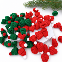 Mini Knitted Christmas Finger Hat Cute Santa Elf Tree Finger Accessories