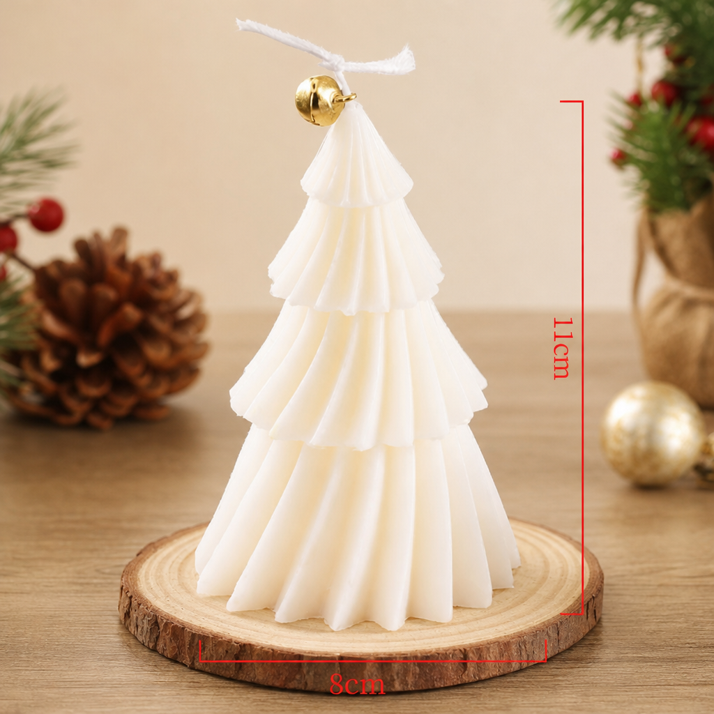 Christmas Tree Shaped Scented Candle Decorative Holiday Candle