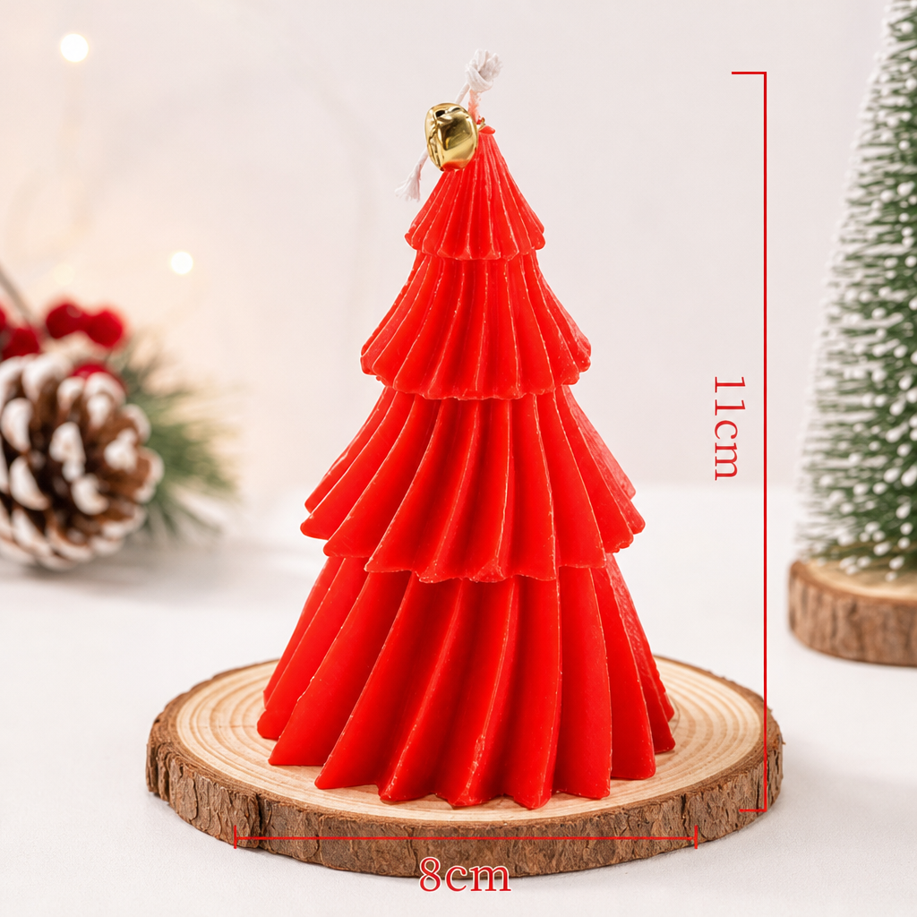 Christmas Tree Shaped Scented Candle Decorative Holiday Candle