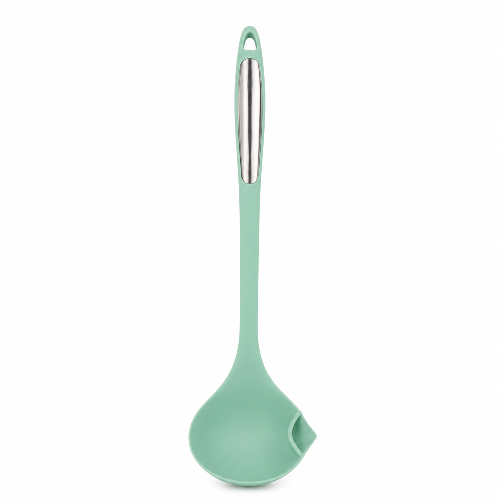 Heat Resistant Silicone Cooking Spatula Long Handle Nonstick Wok Turner
