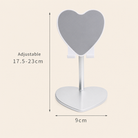 Heart Shaped Adjustable Phone Stand Cute Desktop Mobile Phone Holder
