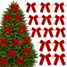 Velvet Christmas Bows Festive Ribbon Decorations for Christmas Trees Wreaths and Holiday Crafts
