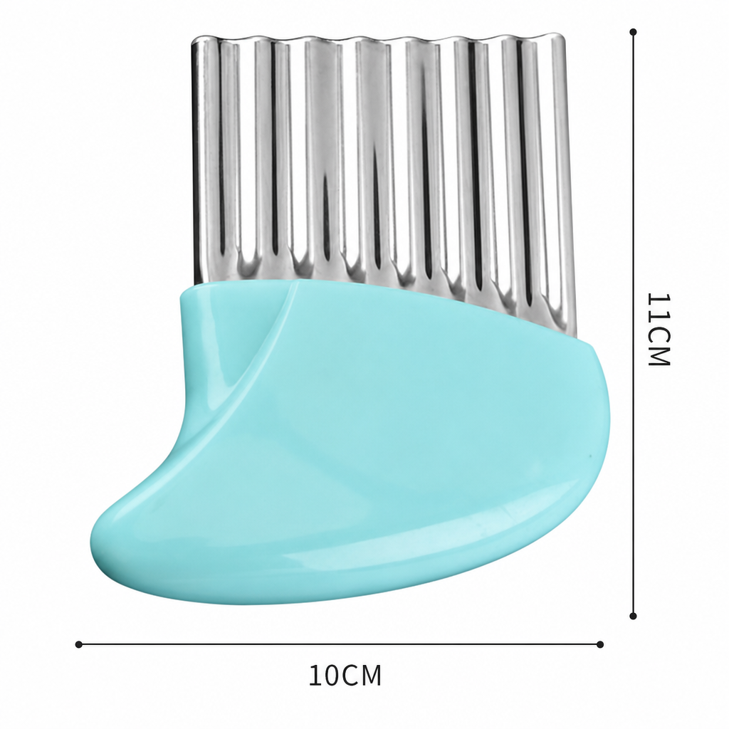 Stainless Steel Crinkle Cutter Wavy Potato Slicer Vegetable Cutting Tool