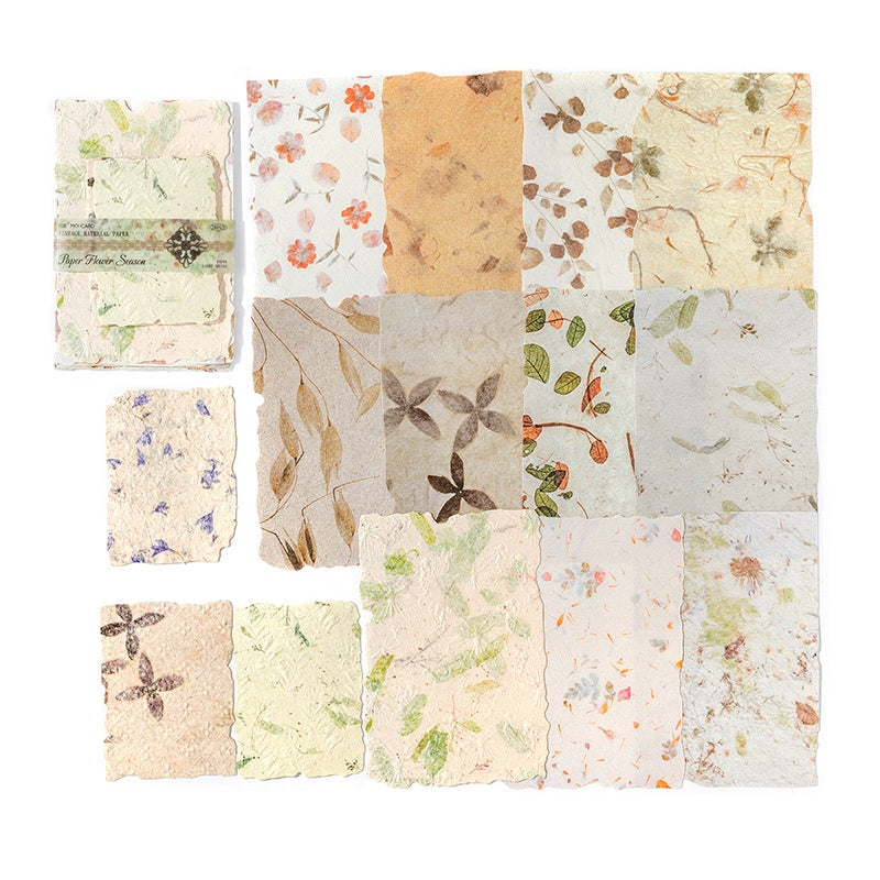 Letterpress Relief Paper – Aesthetic Retro Stationery for Scrapbooking & Journaling