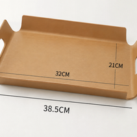 Ash Wood Serving Tray – Rectangular Wooden Cake, Bread