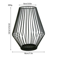 Lantern Style Metal Candleholder, Ambient Iron Decor