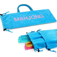 Portable Mahjong Storage Bag with Handle, Large Capacity Mahjong Tile Carrying Case