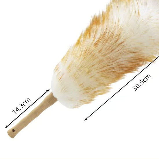 Wool Dust Duster with Bamboo Handle