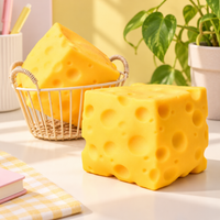 Jumbo 11 cm Cheese Squishy TPR Squeeze Toy