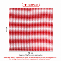 Check Cotton Napkin, Square Table Linen Placemat & Dinner Napkin