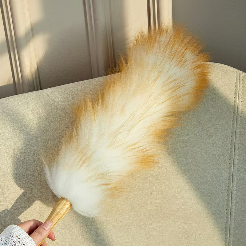 Wool Dust Duster with Bamboo Handle