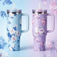 40oz Stainless Steel Travel Tumbler With Handle Large Capacity Insulated Cup Fashion Ice Boss Mug Double Wall Hot Cold Drink Bottle Customizable Portable