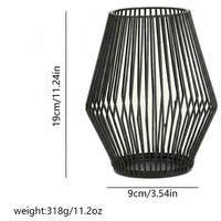 Minimalist Metal Hollow Candle Holder Set of 2