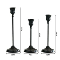 Copper Tone Creative Candleholder Set, Iron Metal Decoration