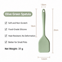 Nonstick Silicone Cooking Spoon and Spatula Kitchen Utensils