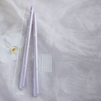 12” Pearl Taper Candles, Smokeless Soy Blend – Set of 2